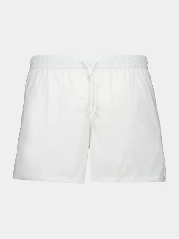 White Madeira Swim Trunks made by Fashion Clinic