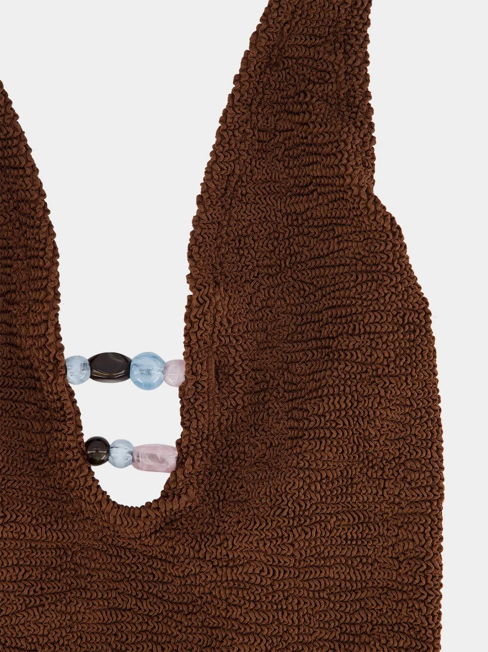 Metallic Chocolate Adriana Beaded Swimsuit sold by Fashion Clinic product image thumbnail 5