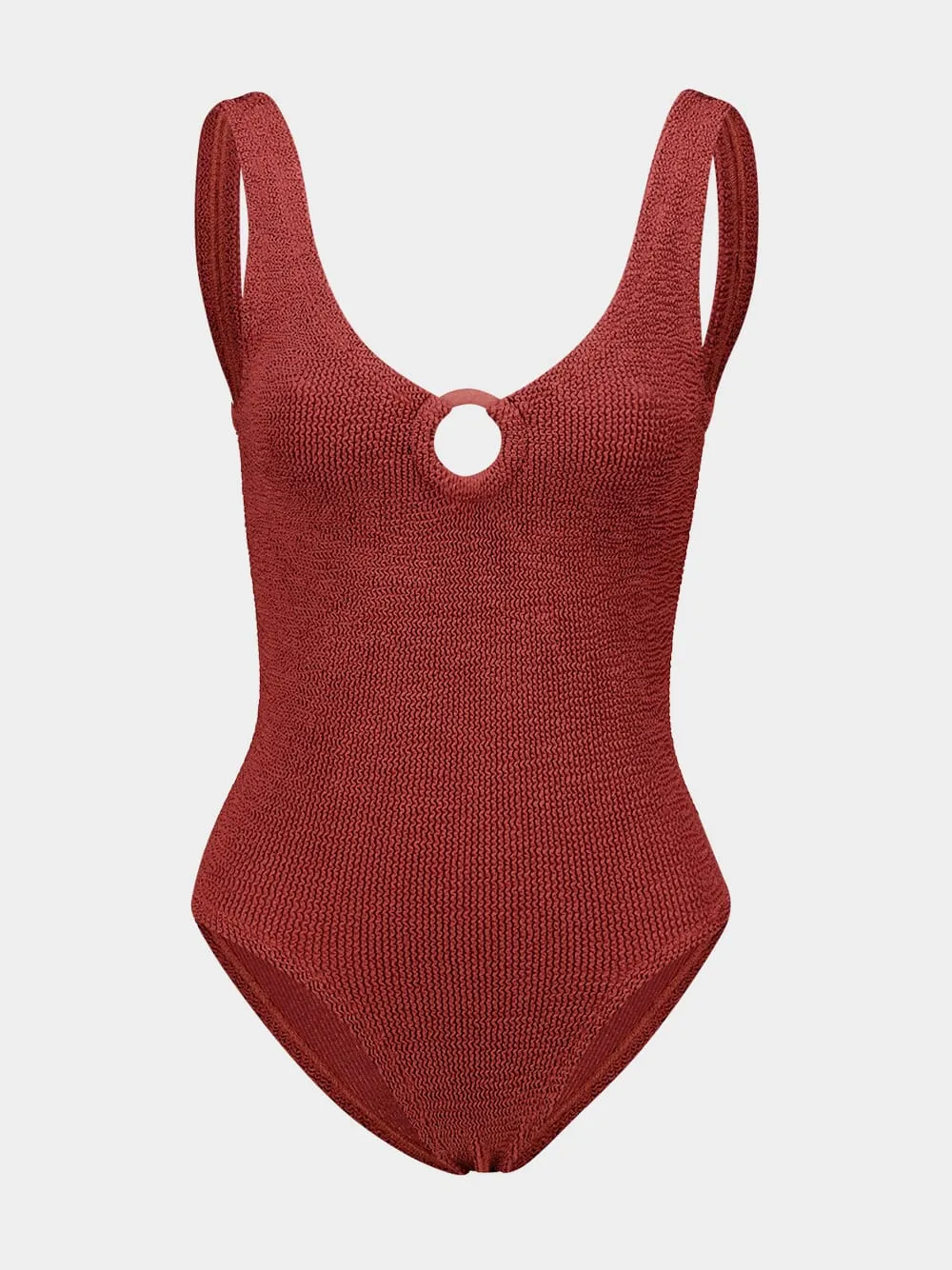 Metallic Rosewood Celine Swimsuit sold by Fashion Clinic