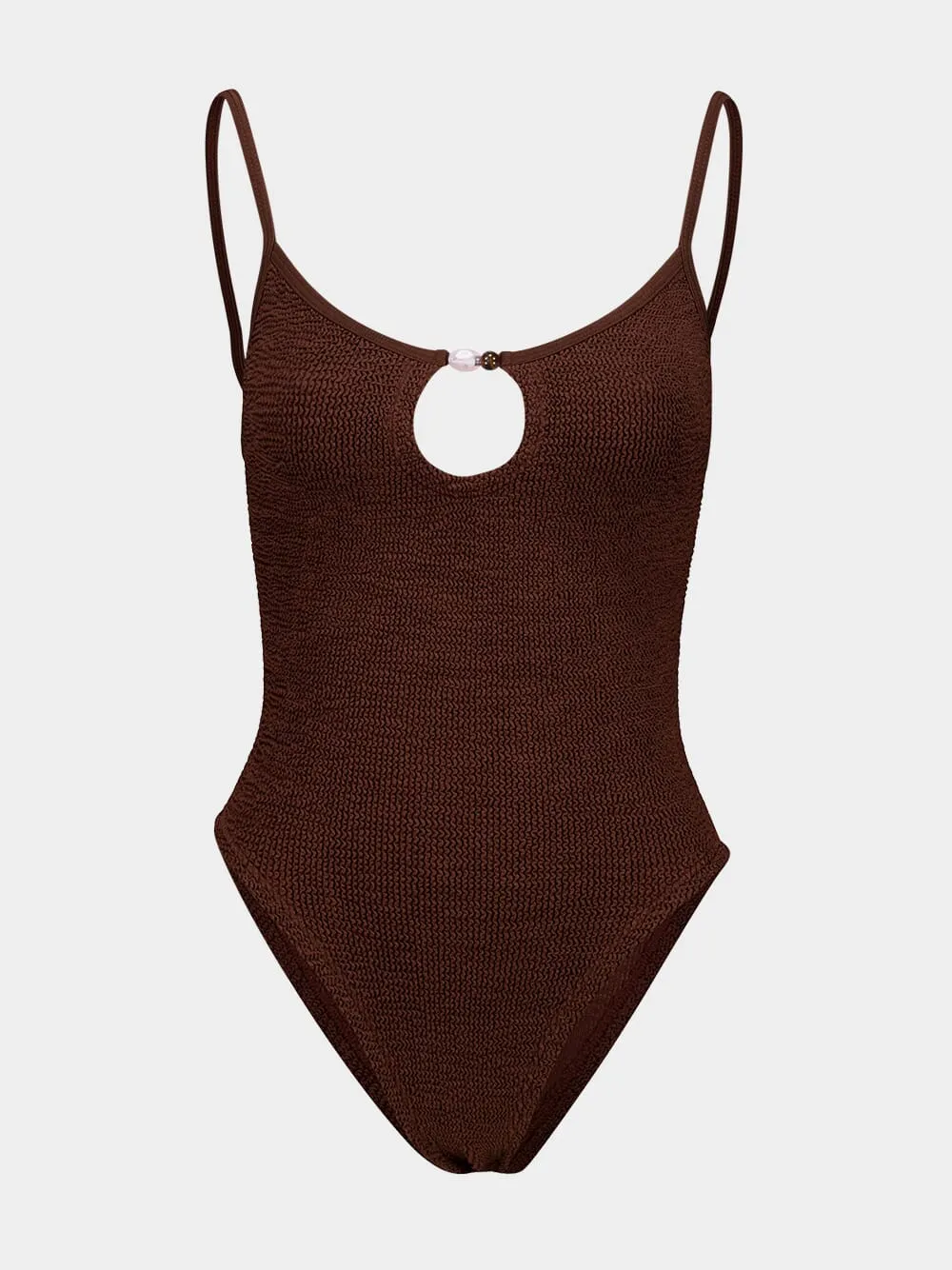 Metallic Chocolate Mia Beaded Swim sold by Fashion Clinic