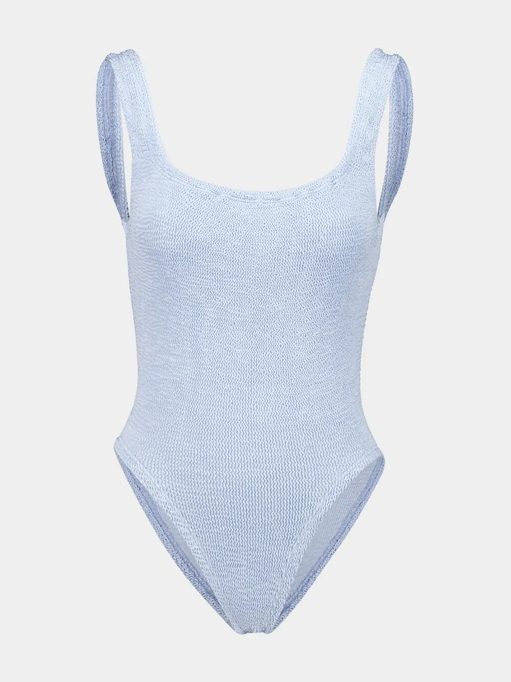 Metallic Ice Blue Square Neck Swim sold by Fashion Clinic product image thumbnail 2