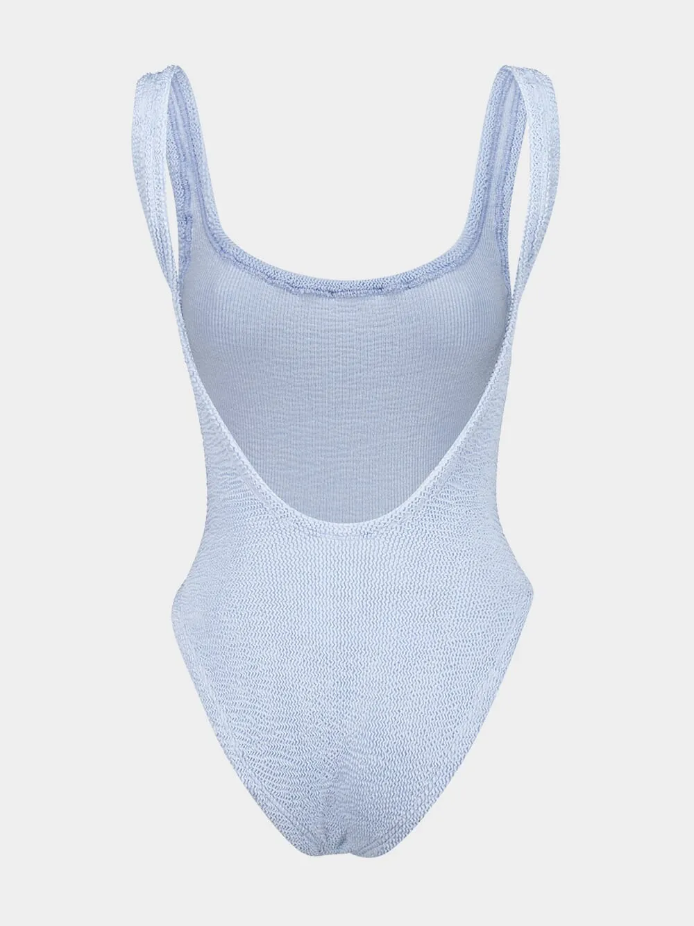 Metallic Ice Blue Square Neck Swim sold by Fashion Clinic product image thumbnail 4