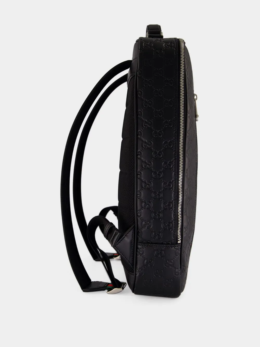 Black GG Emblem Medium Backpack sold by Fashion Clinic product image thumbnail 3