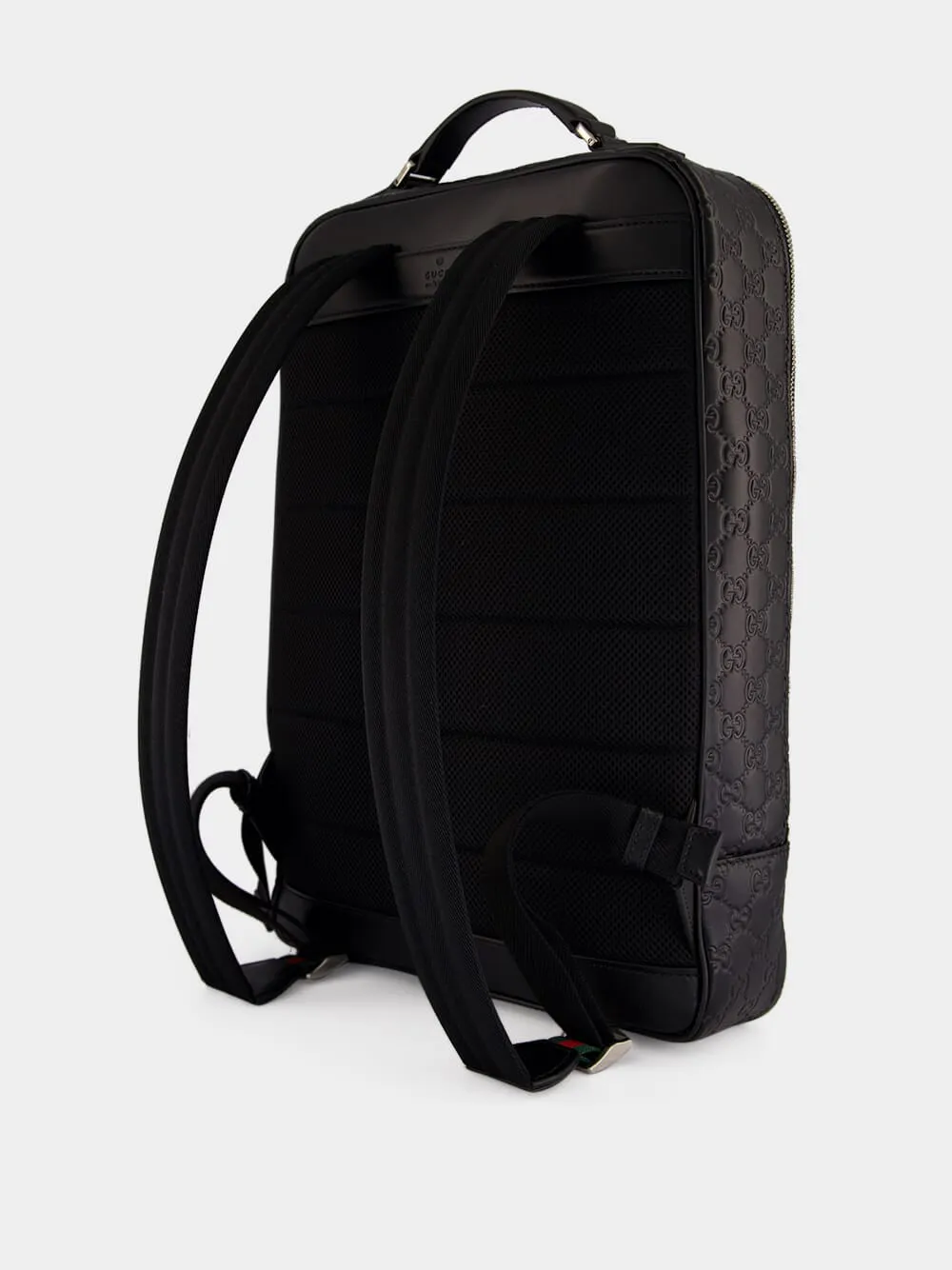 Black GG Emblem Medium Backpack sold by Fashion Clinic product image thumbnail 4