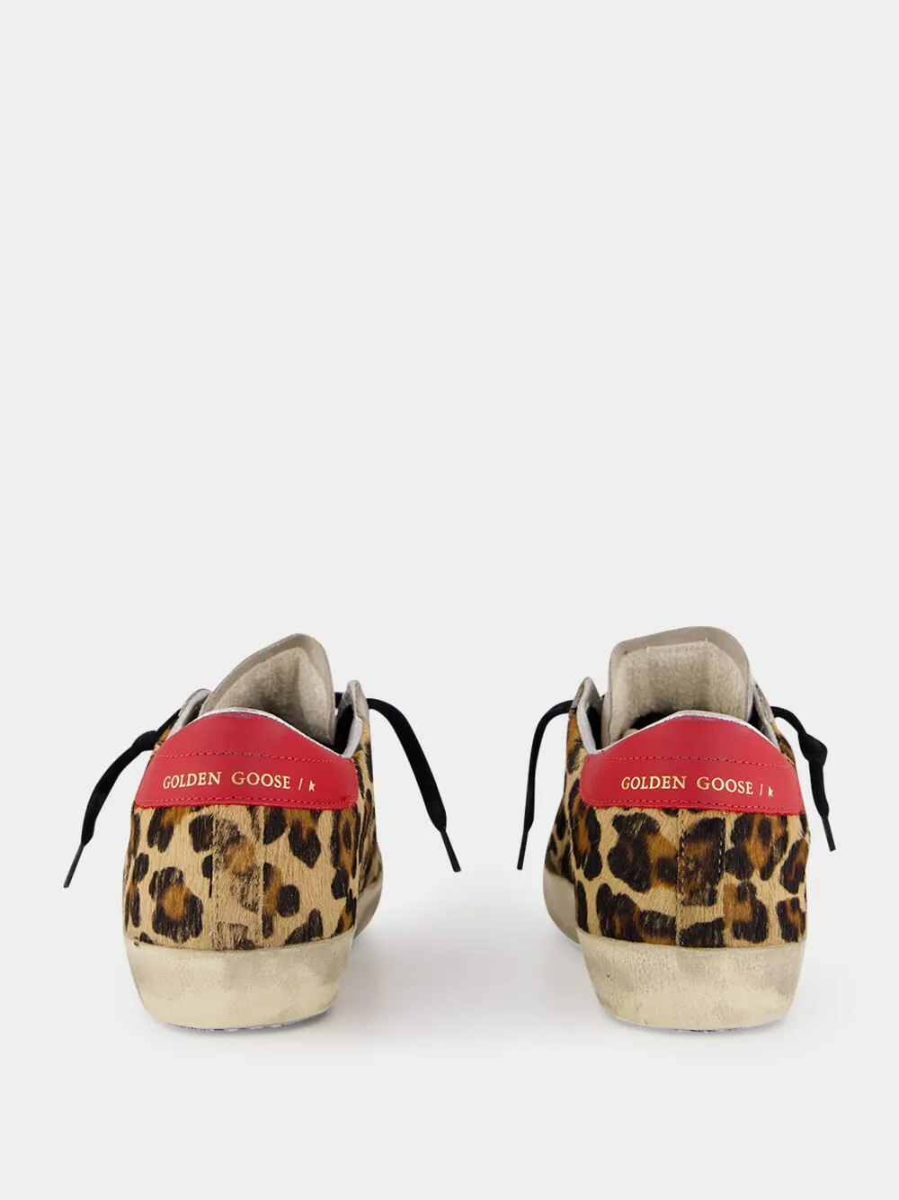 Leopard Horsy Star Leather Sneakers sold by Fashion Clinic product image thumbnail 5