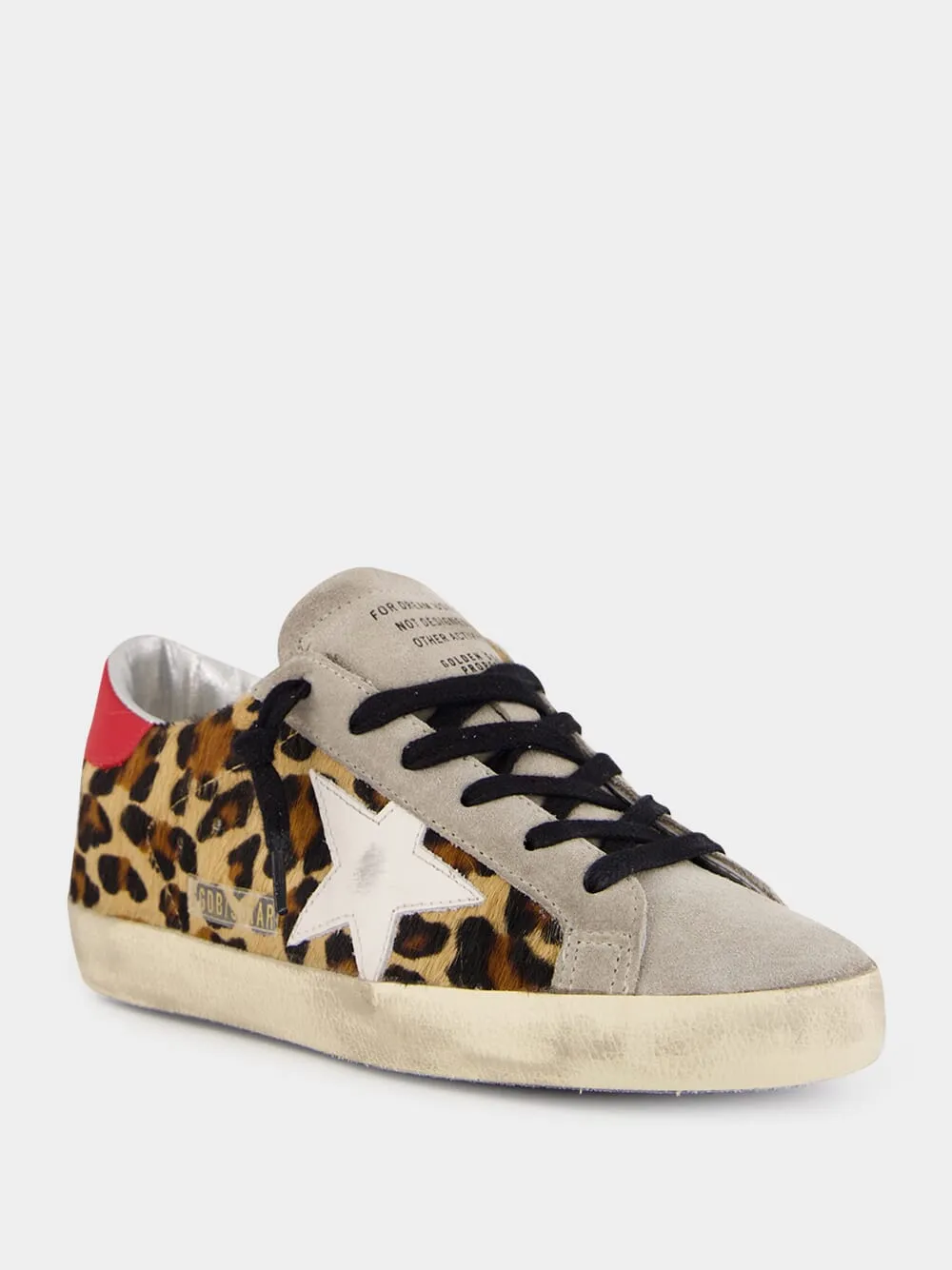 Leopard Horsy Star Leather Sneakers sold by Fashion Clinic product image thumbnail 2