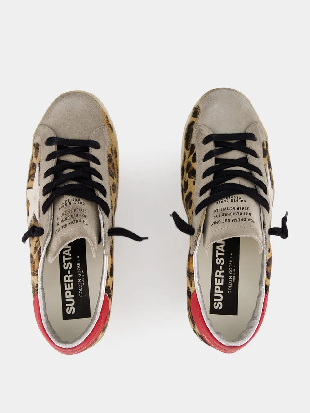 Leopard Horsy Star Leather Sneakers sold by Fashion Clinic product image thumbnail 4