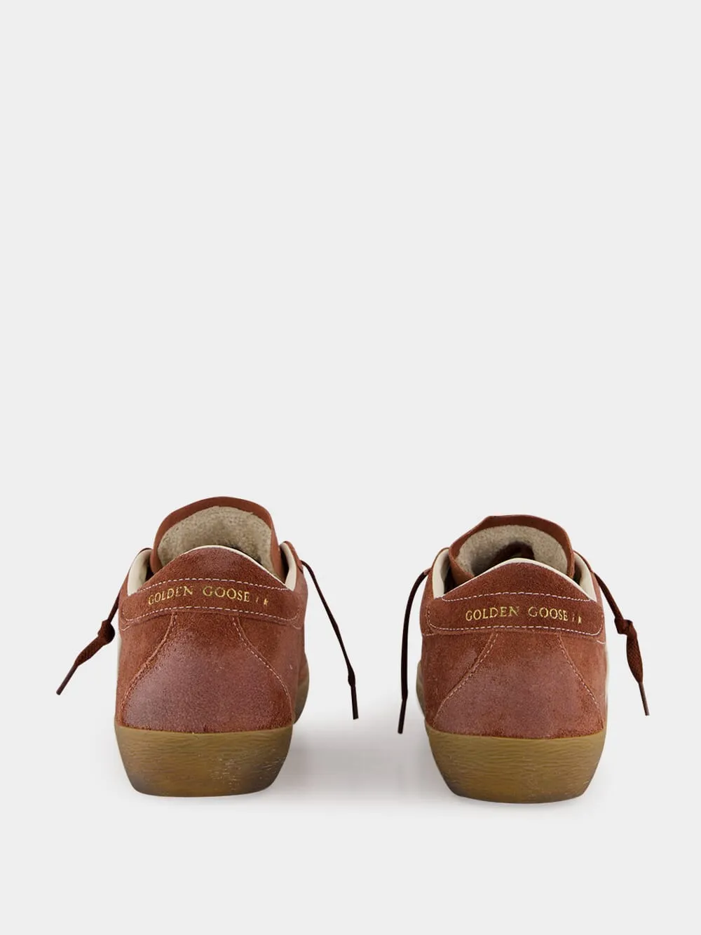 Red Rust Super-Star Waxed Suede Sneakers sold by Fashion Clinic product image thumbnail 5