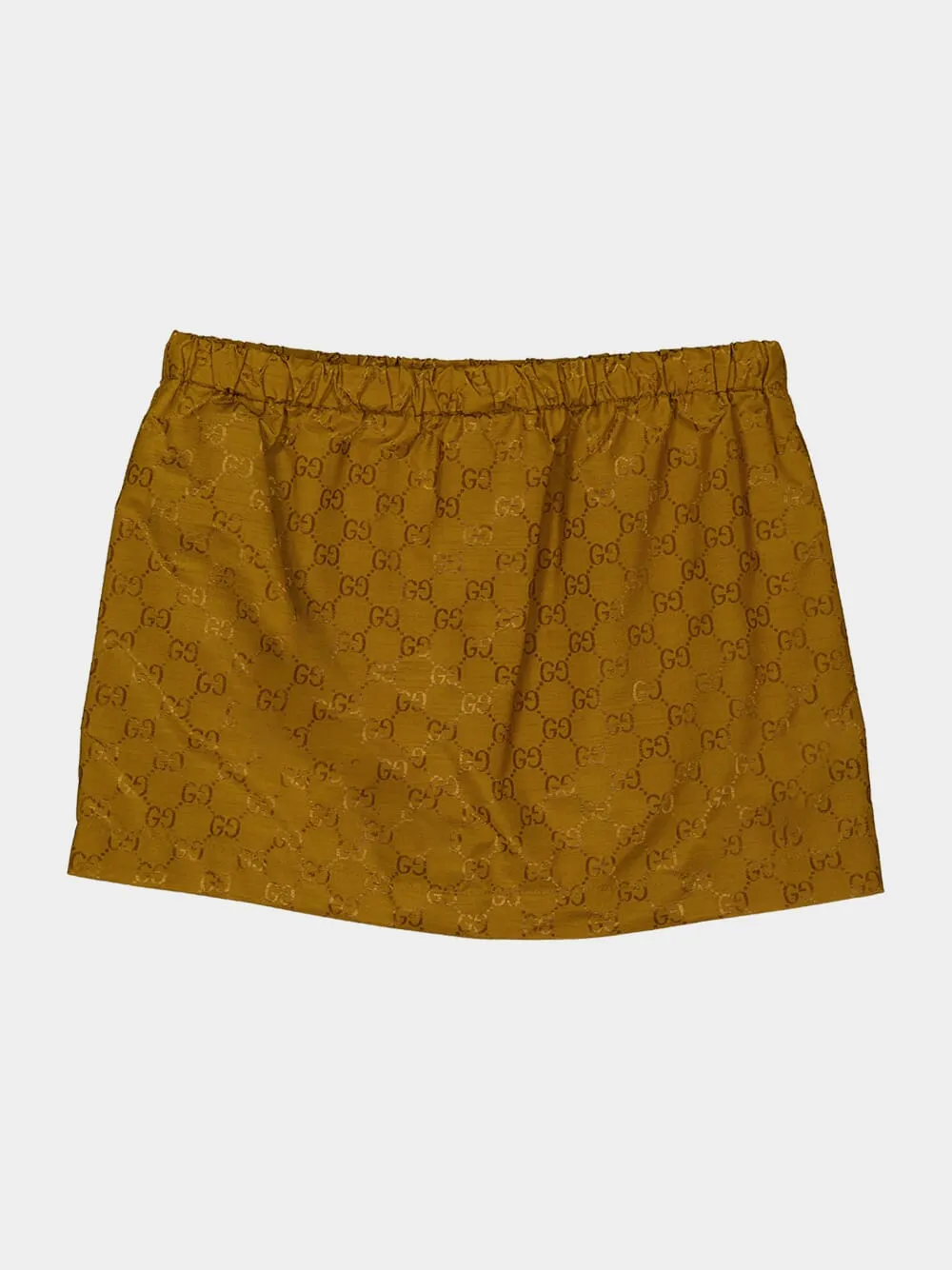 Brown GG Nylon Mini Skirt sold by Fashion Clinic product image thumbnail 4