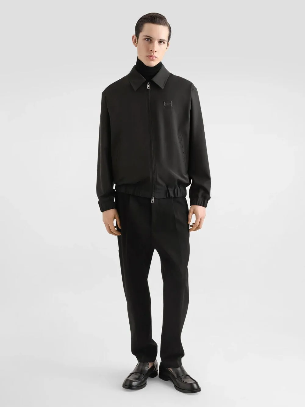 Grey Wool Jacket with Logo Tag sold by Fashion Clinic product image thumbnail 2