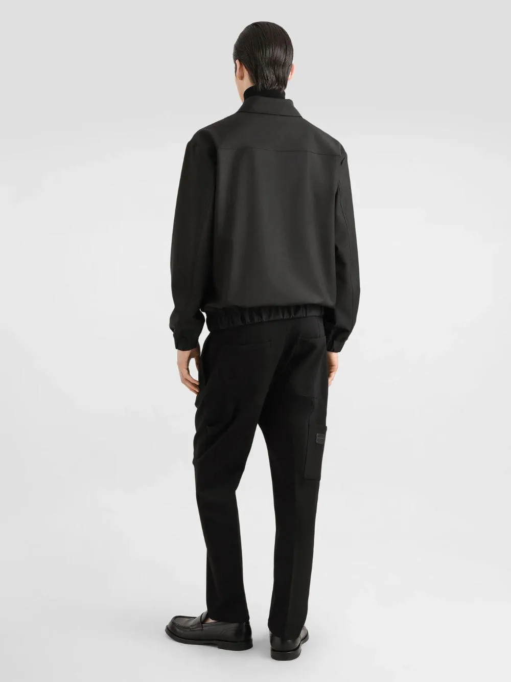 Grey Wool Jacket with Logo Tag sold by Fashion Clinic product image thumbnail 4