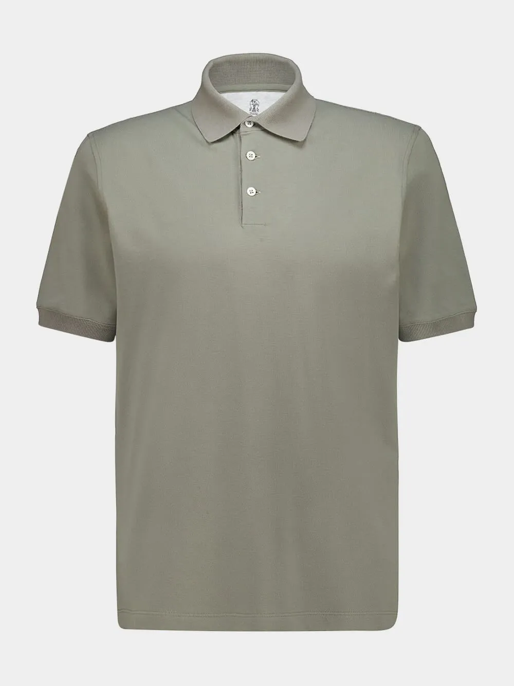 Khaki Cotton Fit Polo Shirt sold by Fashion Clinic