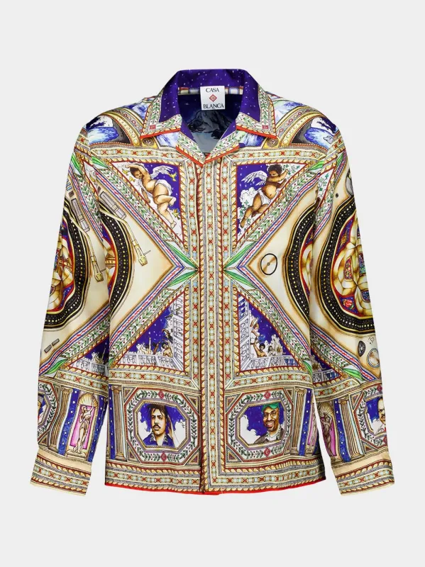 Take Me To Church Silk Shirt made by Casablanca