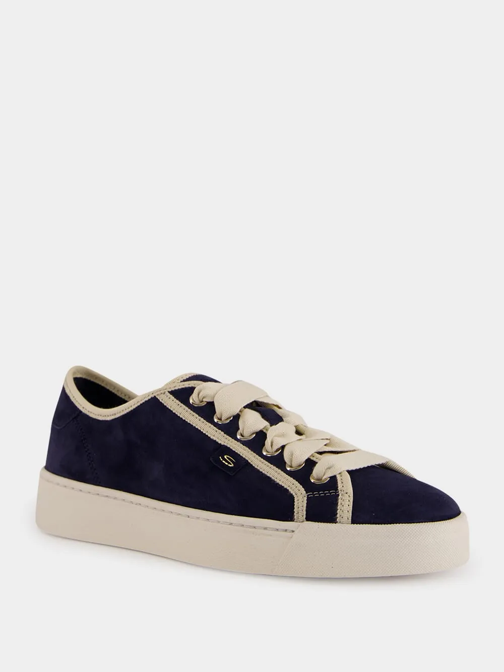 Blue Suede Calf Leather Sneakers sold by Fashion Clinic product image thumbnail 2