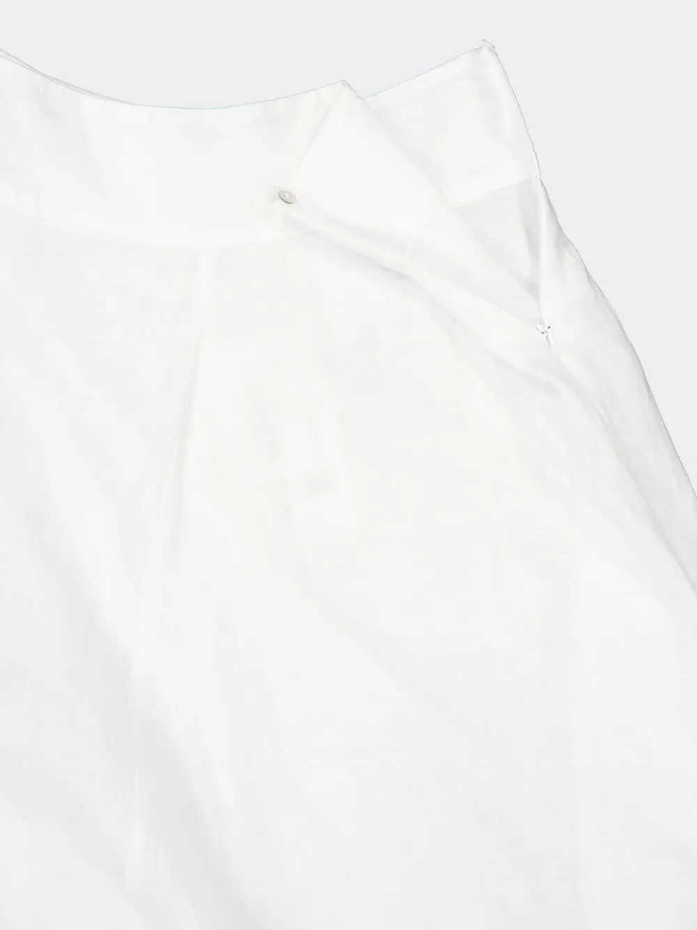 White Linen and Cotton Maxi Skirt sold by Fashion Clinic product image thumbnail 4