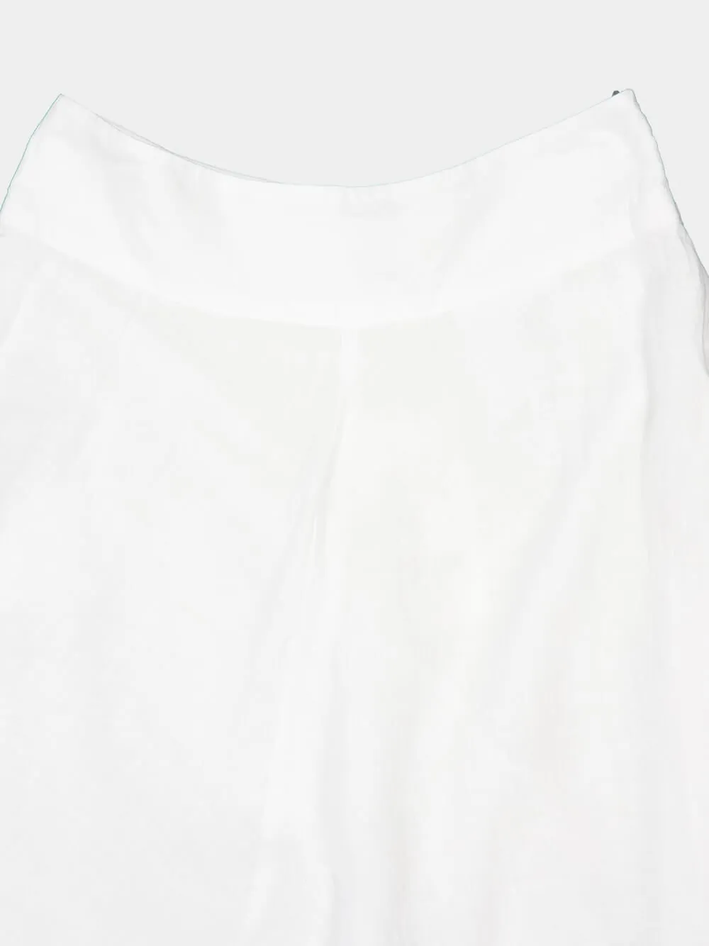 White Linen and Cotton Maxi Skirt sold by Fashion Clinic product image thumbnail 3