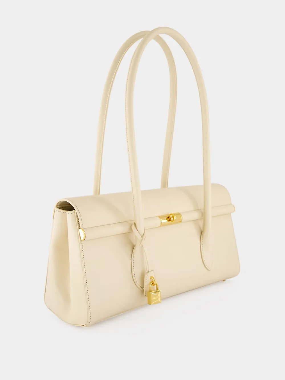 White Marlene Palmellato Leather Handbag sold by Fashion Clinic product image thumbnail 3