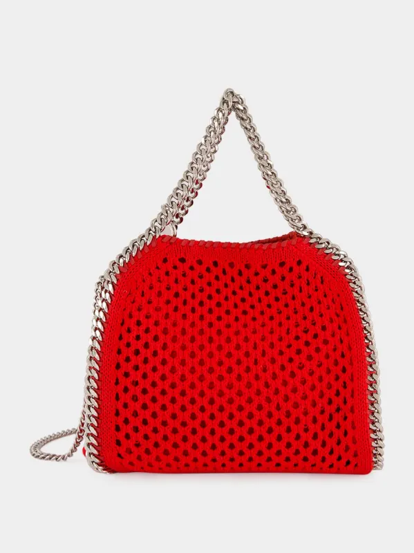 Lipstick Red Falabella Mini Mesh Tote sold by Fashion Clinic
