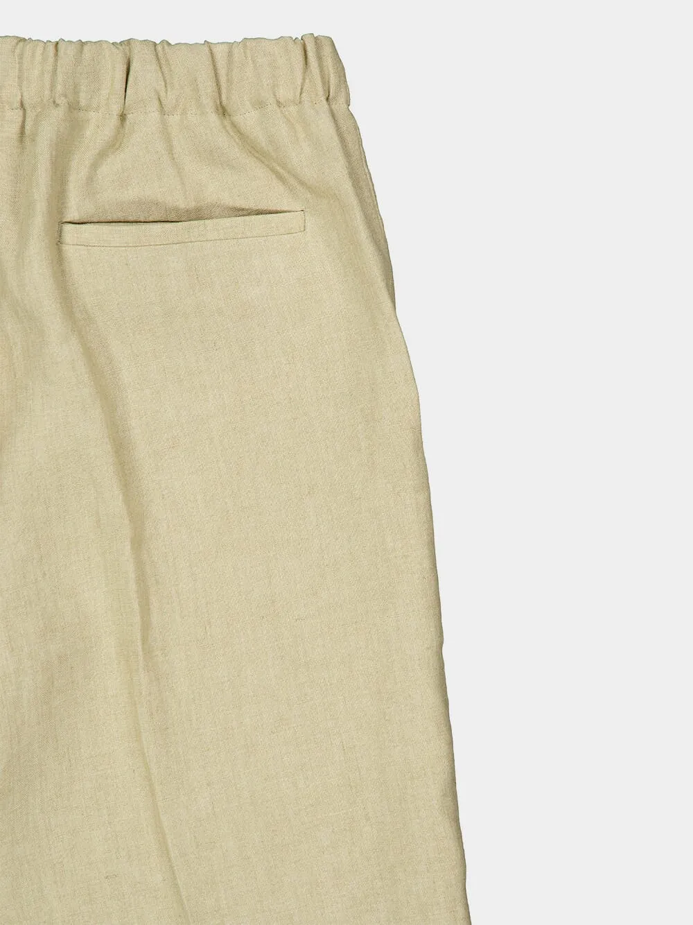 Beige Linen Bermuda Shorts sold by Fashion Clinic product image thumbnail 4