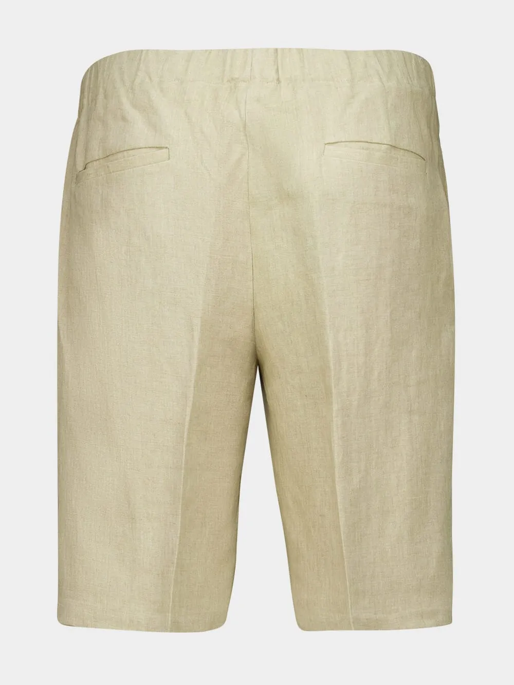 Beige Linen Bermuda Shorts sold by Fashion Clinic product image thumbnail 2