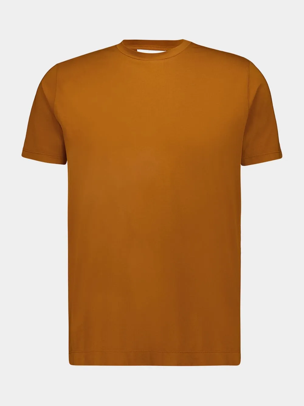Copper Cotton Crew Neck T-Shirt sold by Fashion Clinic