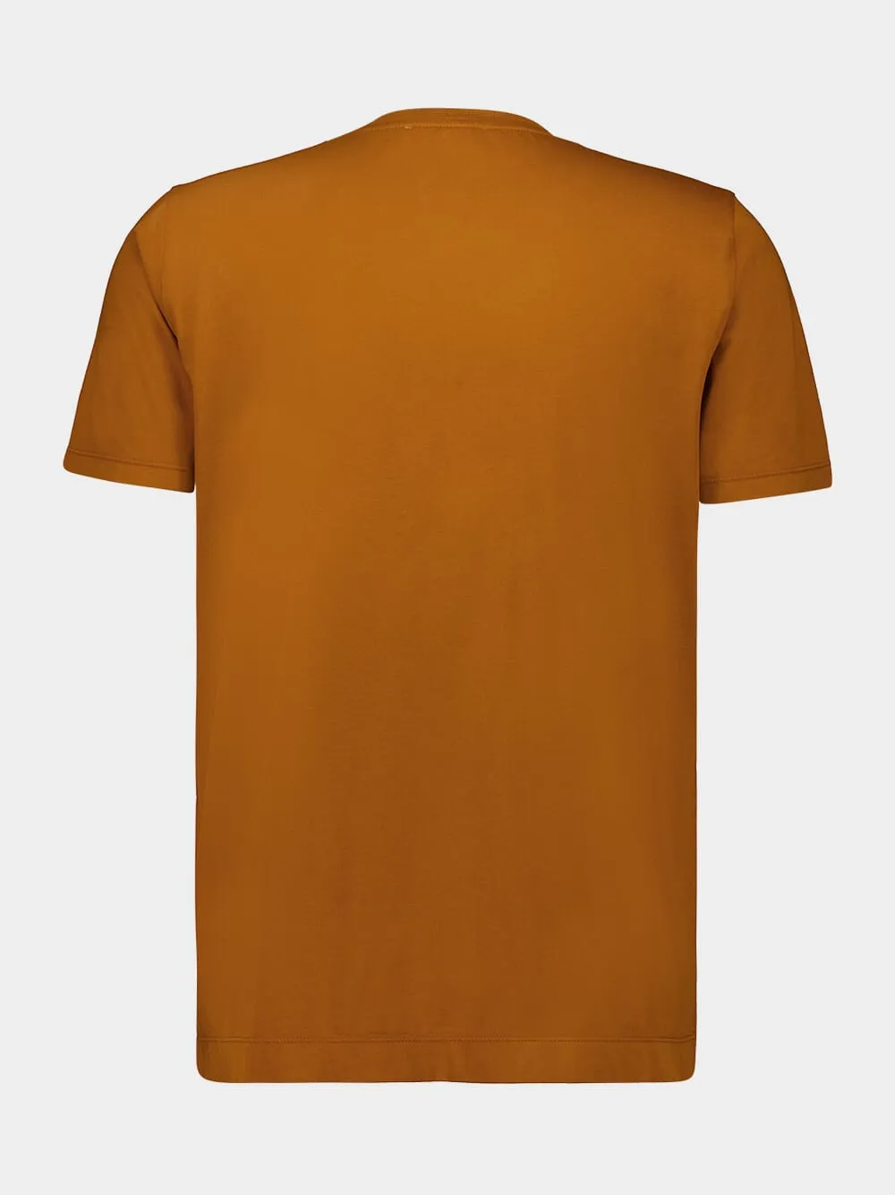 Copper Cotton Crew Neck T-Shirt sold by Fashion Clinic product image thumbnail 2