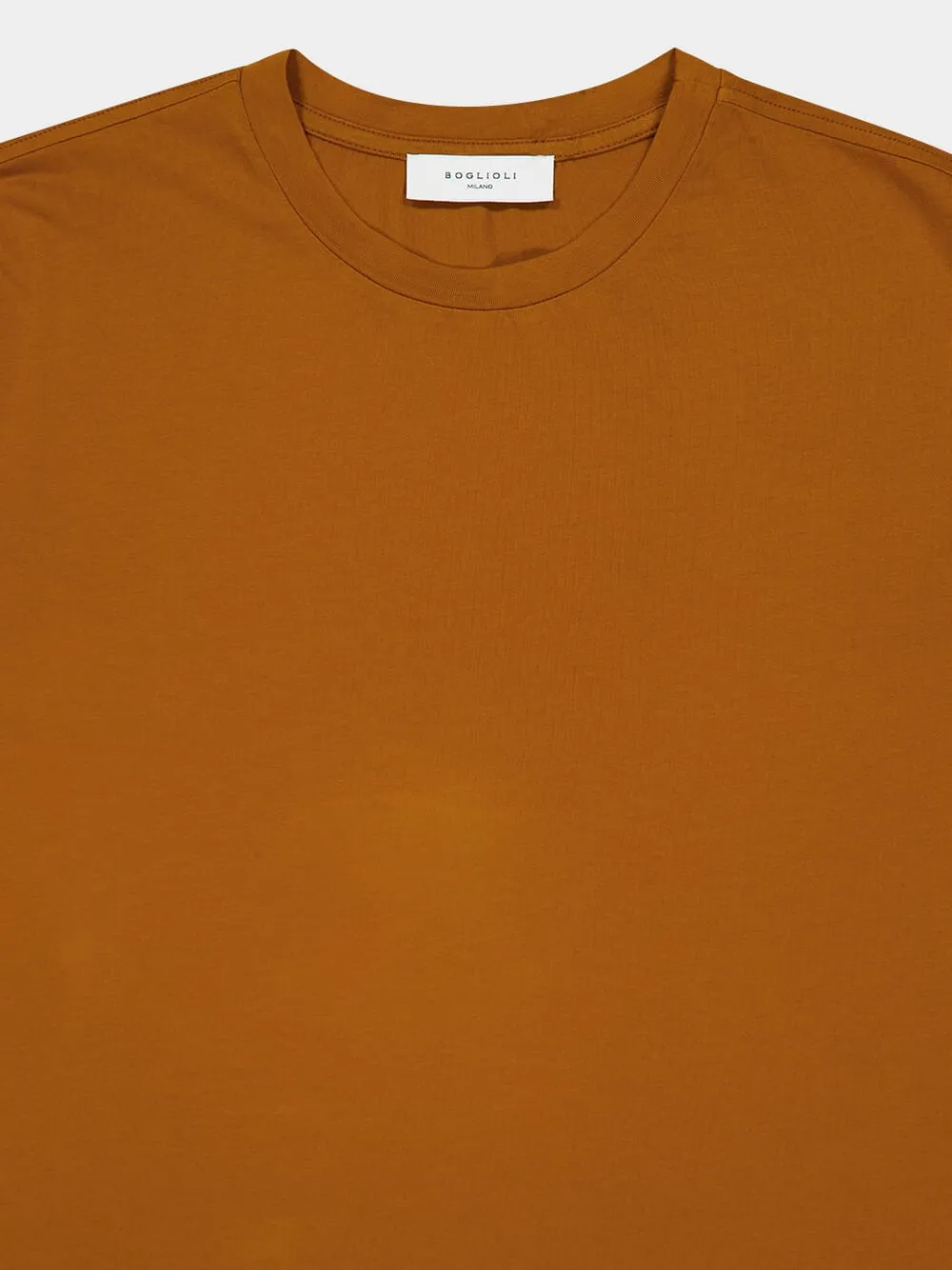 Copper Cotton Crew Neck T-Shirt sold by Fashion Clinic product image thumbnail 3