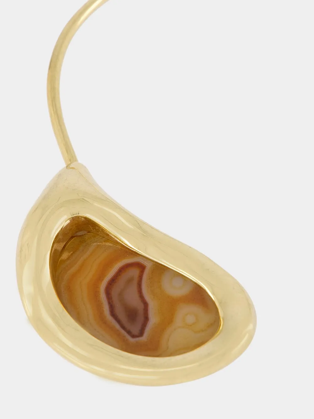 Dusk Gold-Plated Red Agate Choker sold by Fashion Clinic product image thumbnail 4