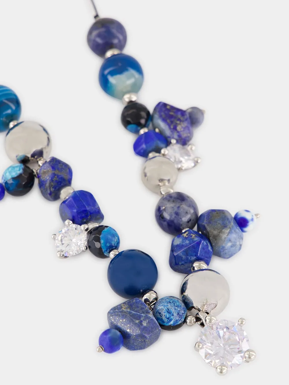 Ascolto Blue Gemstone Necklace sold by Fashion Clinic product image thumbnail 3