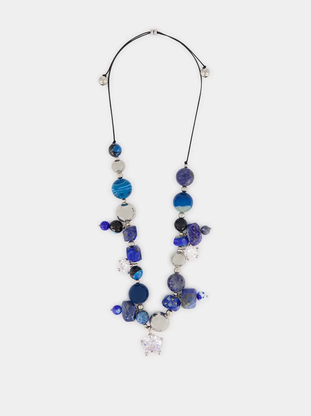Ascolto Blue Gemstone Necklace sold by Fashion Clinic