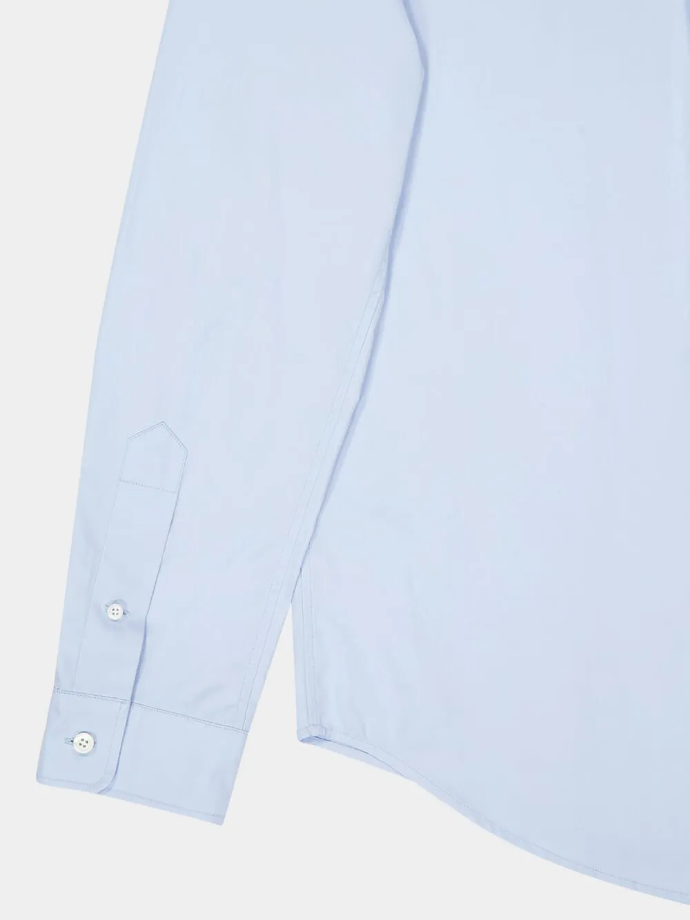 Sapphire Blue Poplin Button-Down Shirt sold by Fashion Clinic product image thumbnail 4
