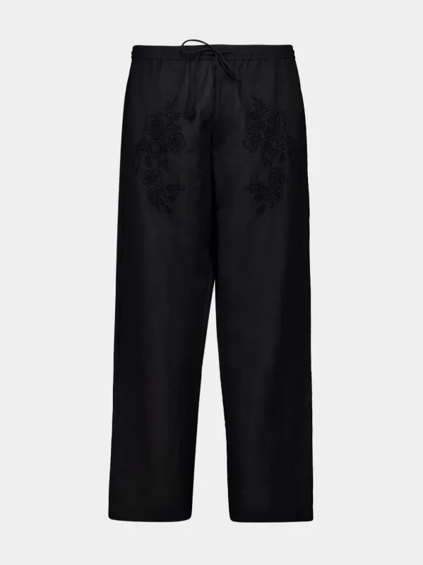Dark Black Celeste Pants made by Fashion Clinic