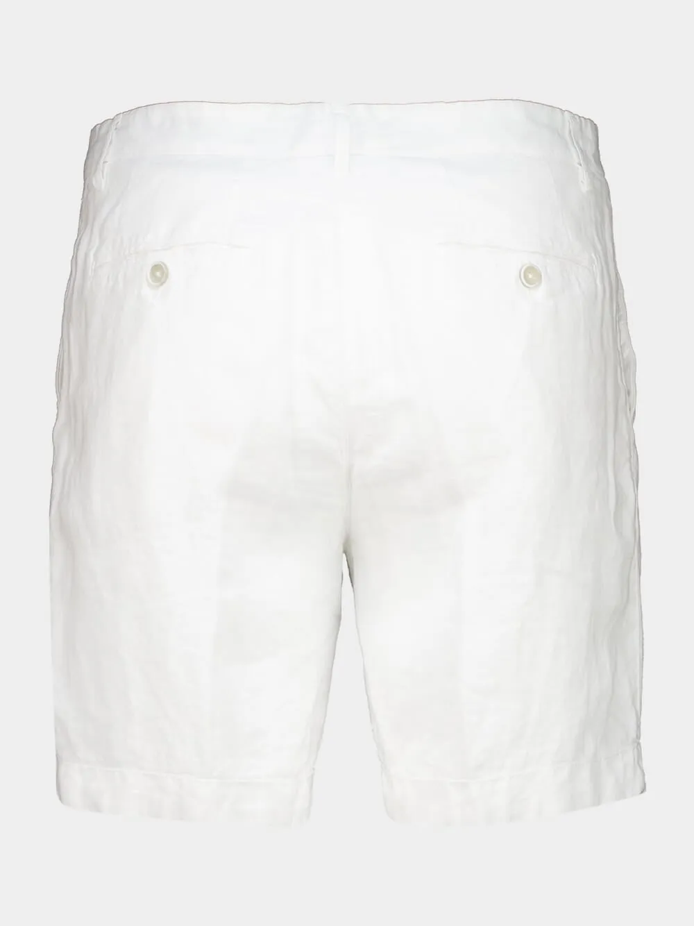 White Linen Bermuda Shorts sold by Fashion Clinic product image thumbnail 2