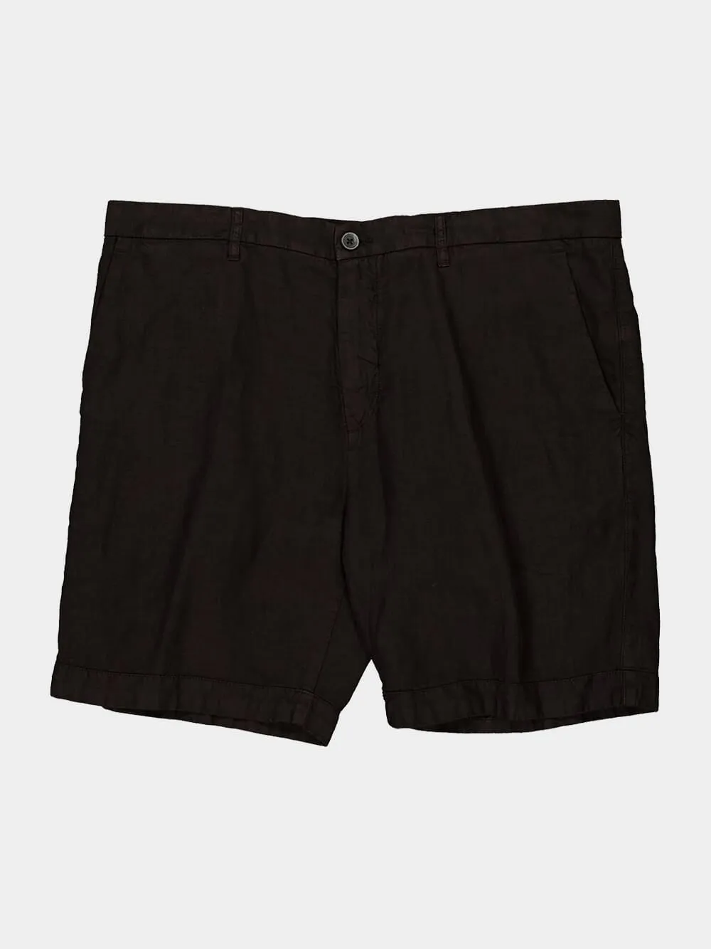 Black Linen Bermuda Shorts sold by Fashion Clinic product image thumbnail 4