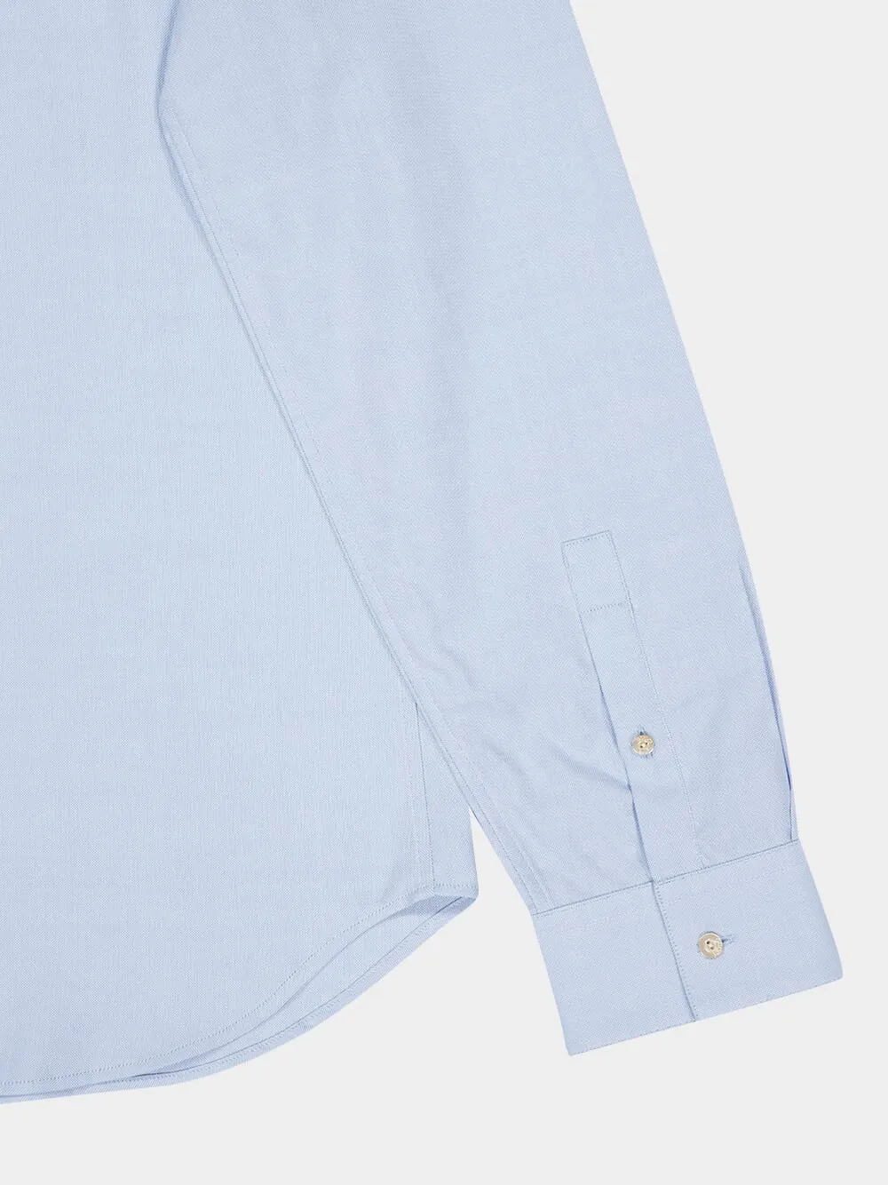 Pale Blue Oxford Cotton Shirt with Web Collar sold by Fashion Clinic product image thumbnail 4