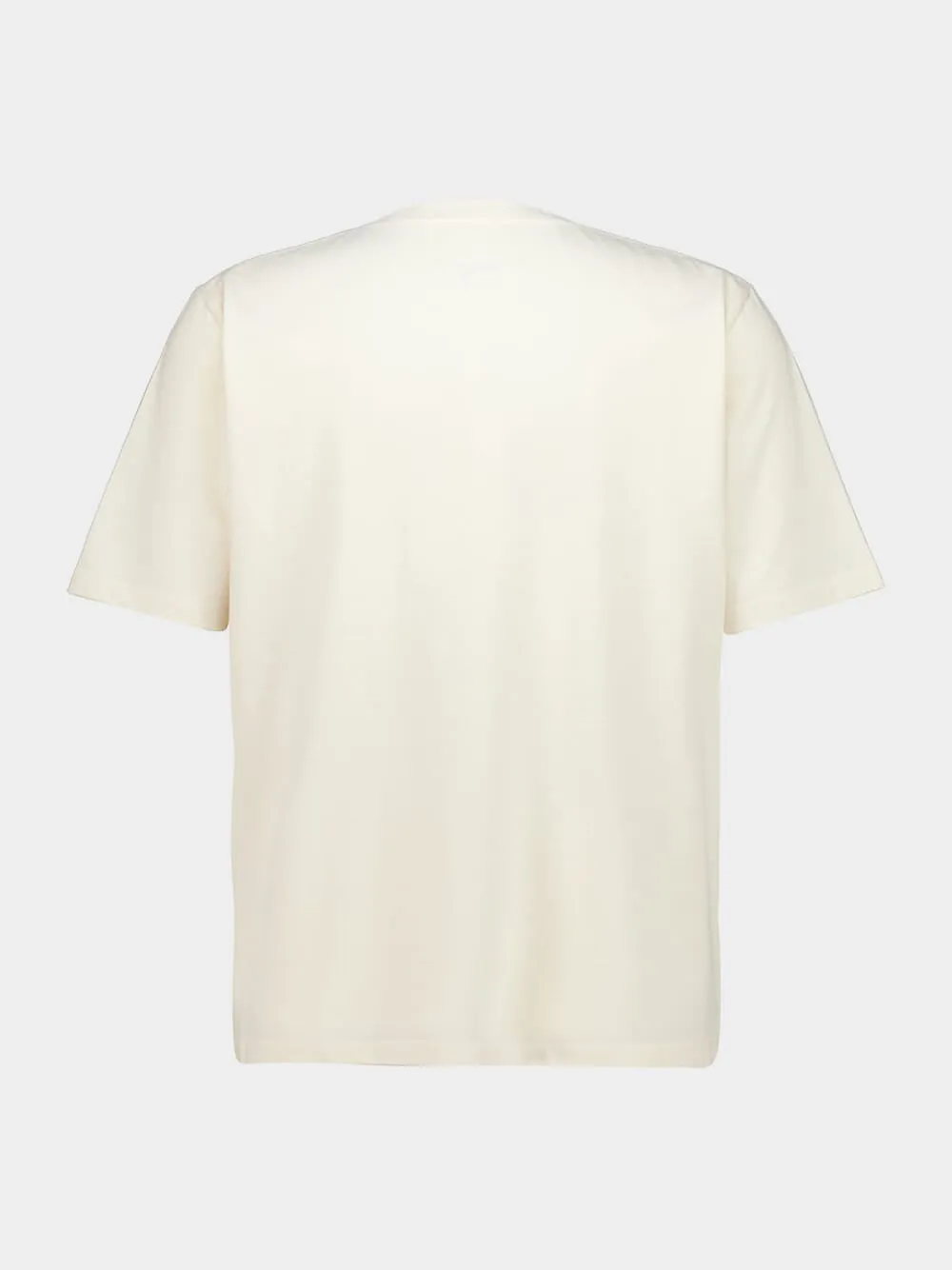 Cream Cotton Spray Print T-Shirt sold by Fashion Clinic product image thumbnail 2