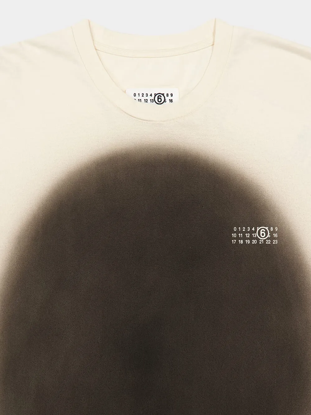 Cream Cotton Spray Print T-Shirt sold by Fashion Clinic product image thumbnail 3