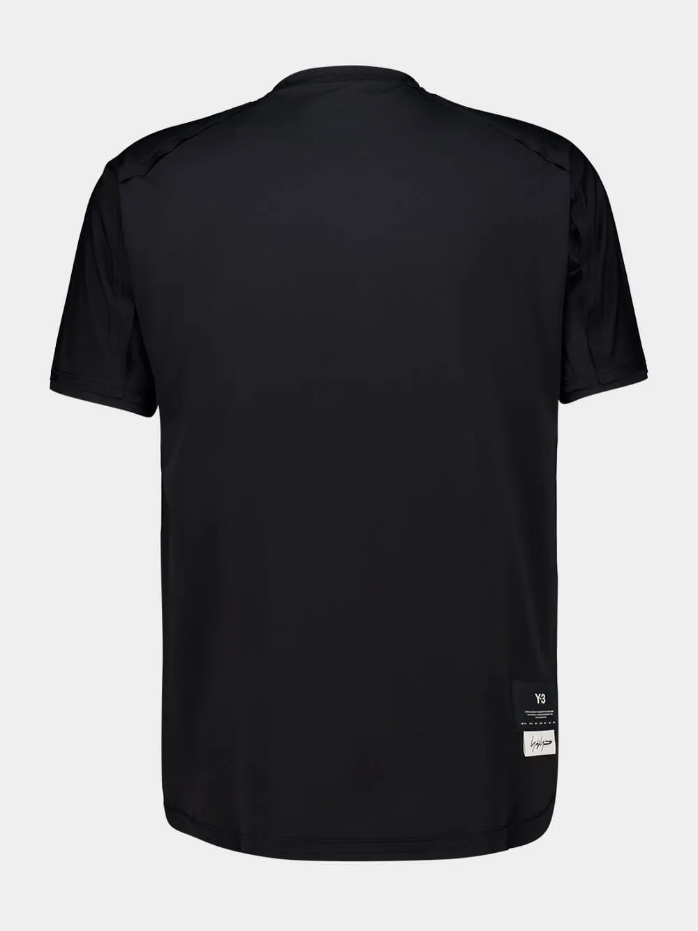Black Running Short Sleeve T-Shirt sold by Fashion Clinic product image thumbnail 2