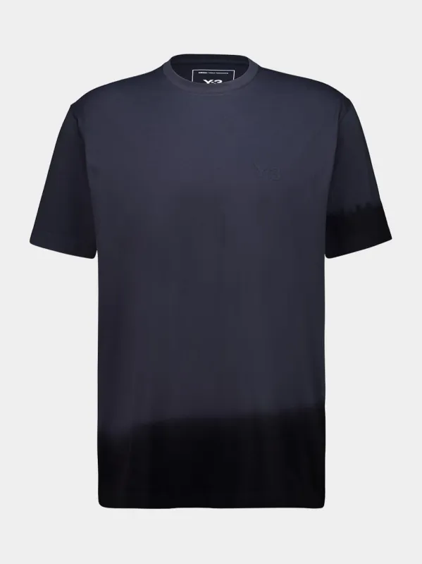 Night Grey and Black Dipped Regular T-Shirt made by Y-3