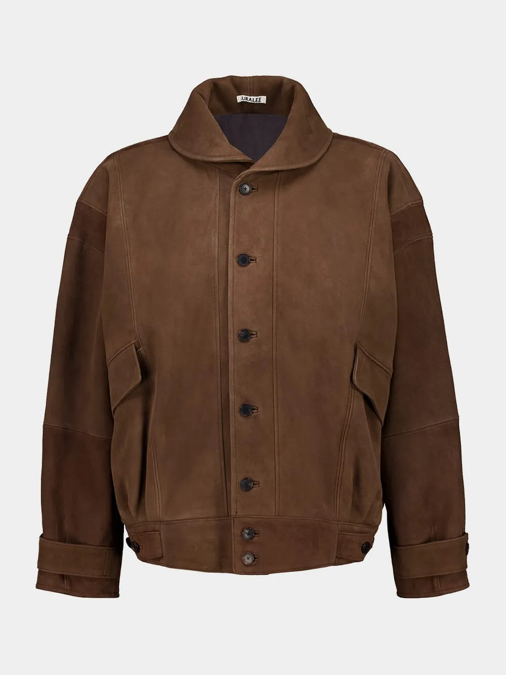 Dark Brown Silky Grain Suede Blouson sold by Fashion Clinic