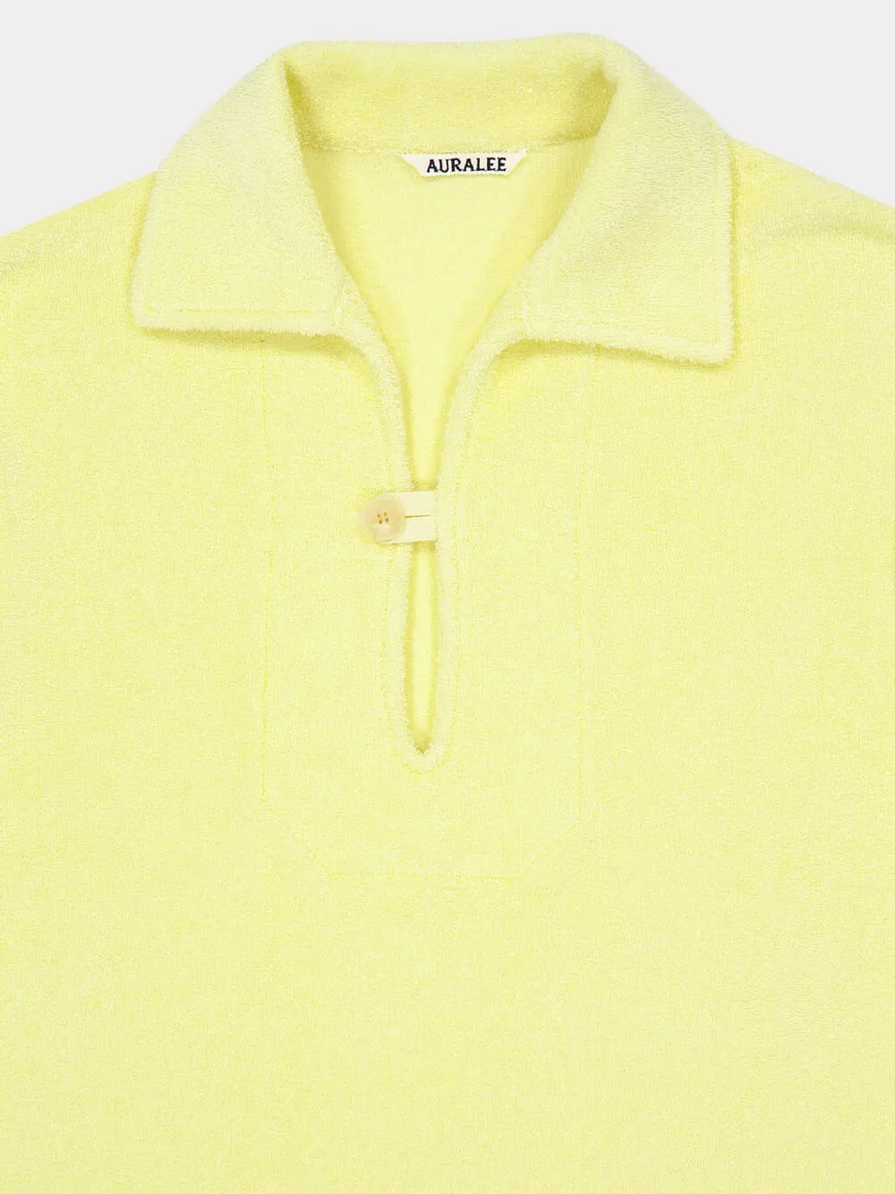 Light Yellow Terry Cotton Shirt sold by Fashion Clinic product image thumbnail 3