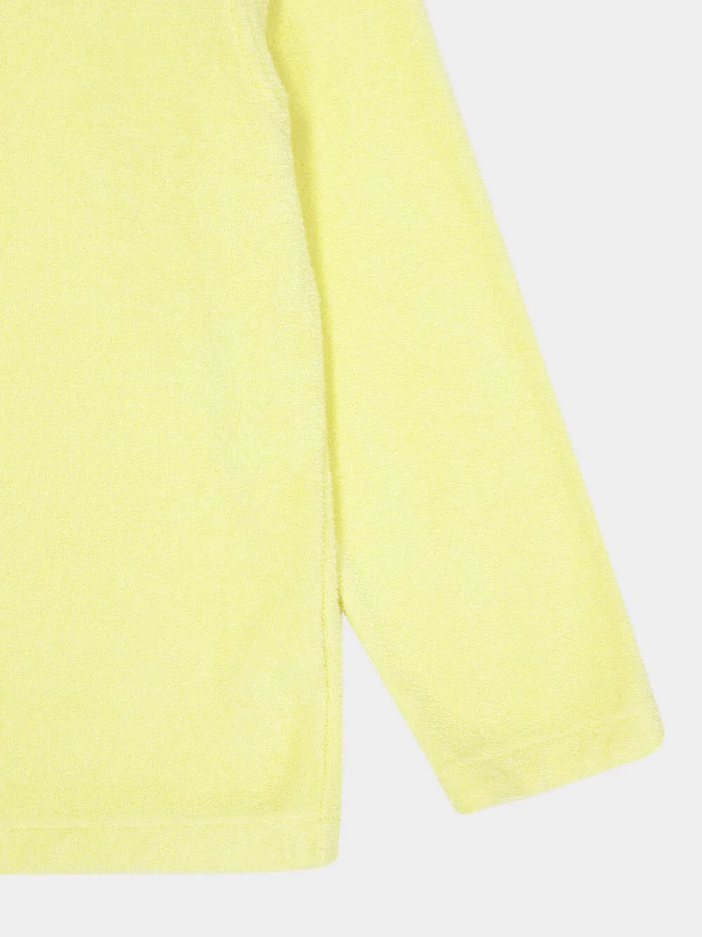 Light Yellow Terry Cotton Shirt sold by Fashion Clinic product image thumbnail 4