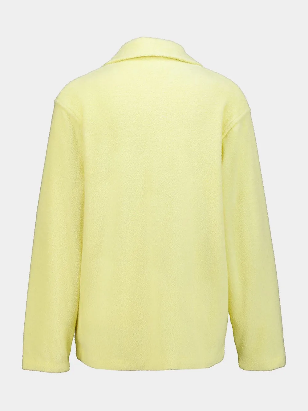 Light Yellow Terry Cotton Shirt sold by Fashion Clinic product image thumbnail 2