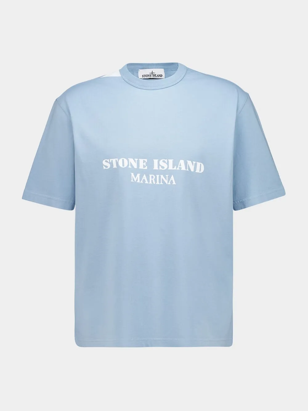 Powder Blue Marina Cotton T-Shirt sold by Fashion Clinic