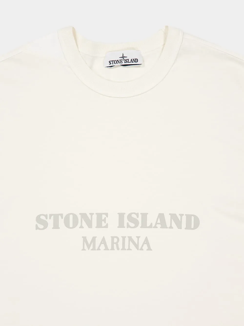 Ivory Marina Cotton T-Shirt sold by Fashion Clinic product image thumbnail 3
