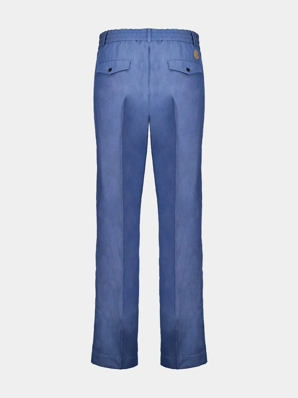 Light Blue Straight Leg Denim Jeans sold by Fashion Clinic product image thumbnail 3