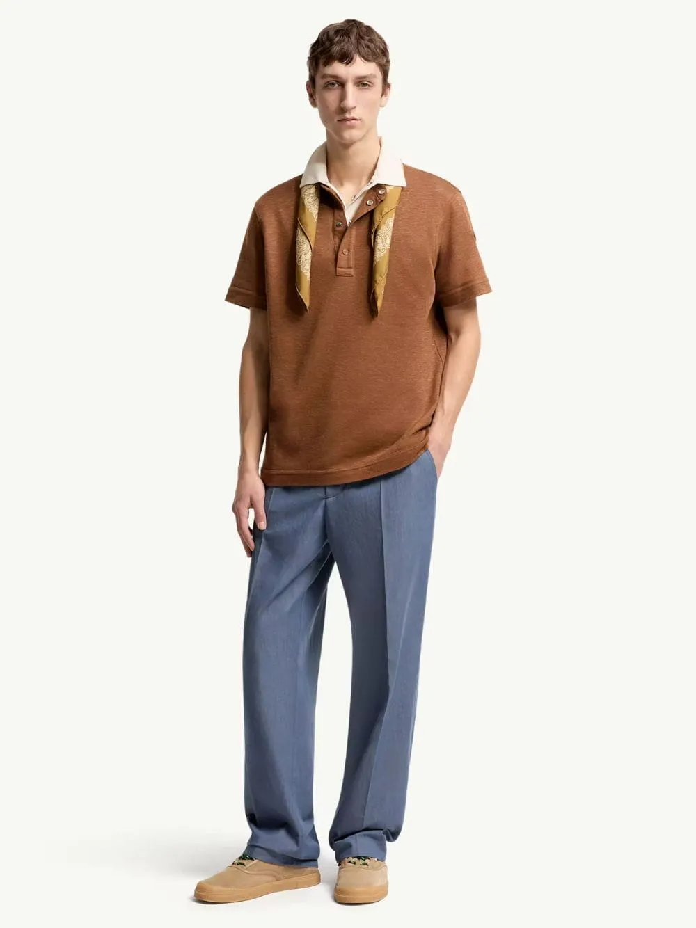 Light Blue Straight Leg Denim Jeans sold by Fashion Clinic product image thumbnail 2