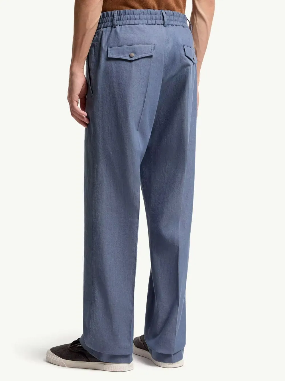 Light Blue Straight Leg Denim Jeans sold by Fashion Clinic product image thumbnail 4
