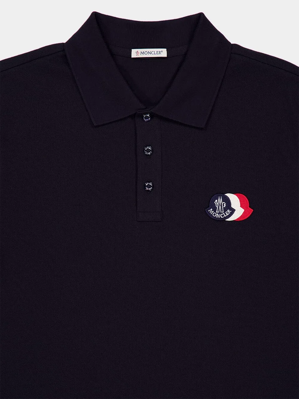 Dark Blue Cotton Piqué Polo Shirt sold by Fashion Clinic product image thumbnail 5