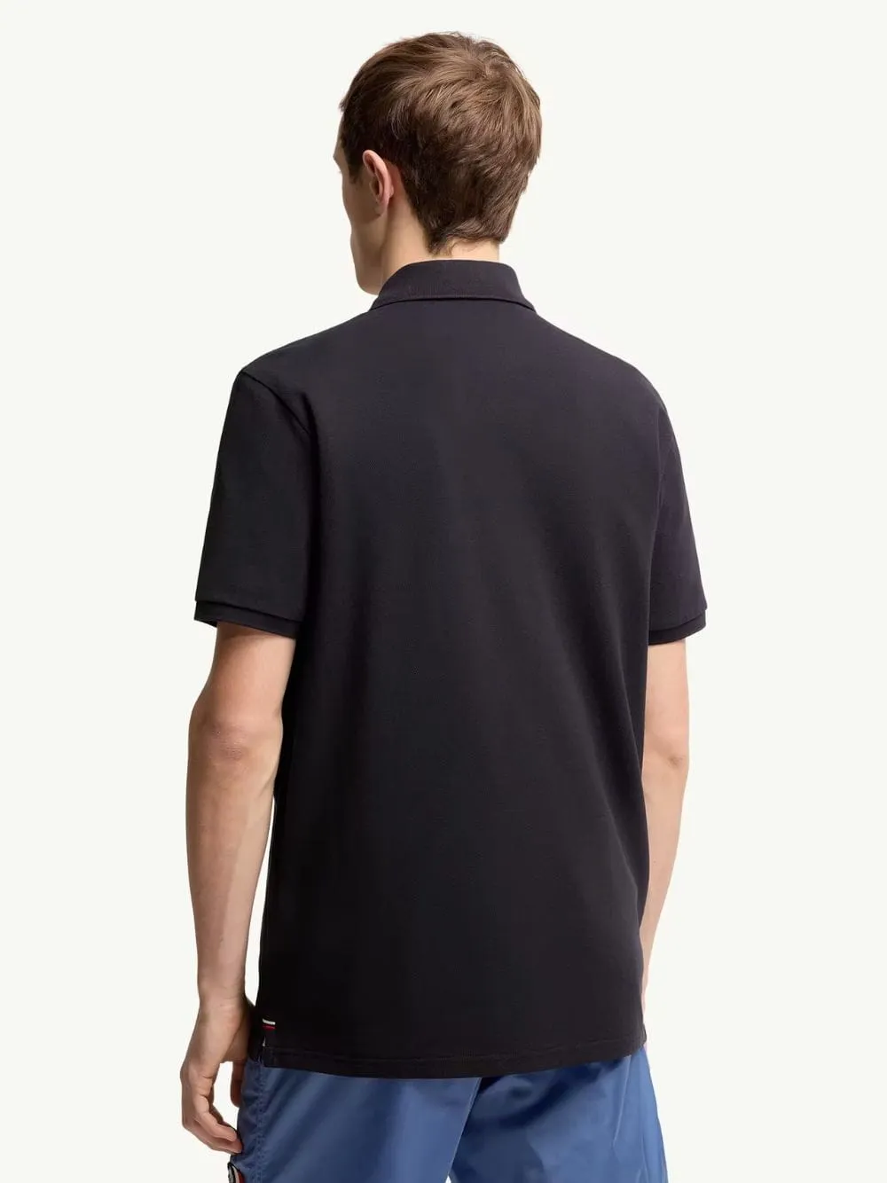 Dark Blue Cotton Piqué Polo Shirt sold by Fashion Clinic product image thumbnail 3